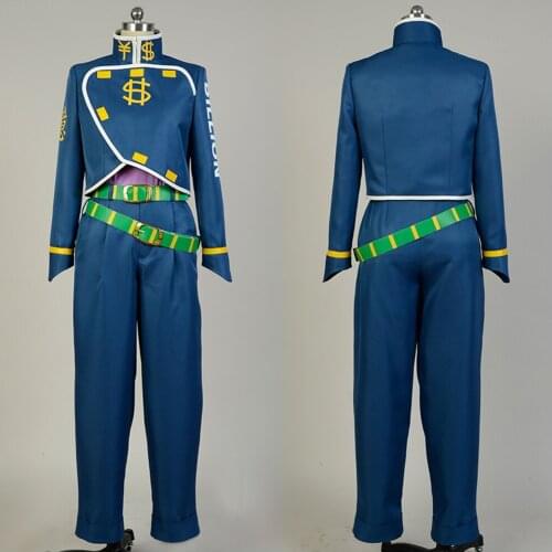 JoJos Bizarre Adventure Okuyasu Nijimura Cosplay Costume Full Sets