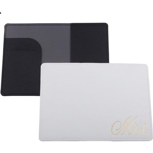 Portable Bride Groom Travel Passport ID Credit Card Cover Holder Case Protector Q1QA