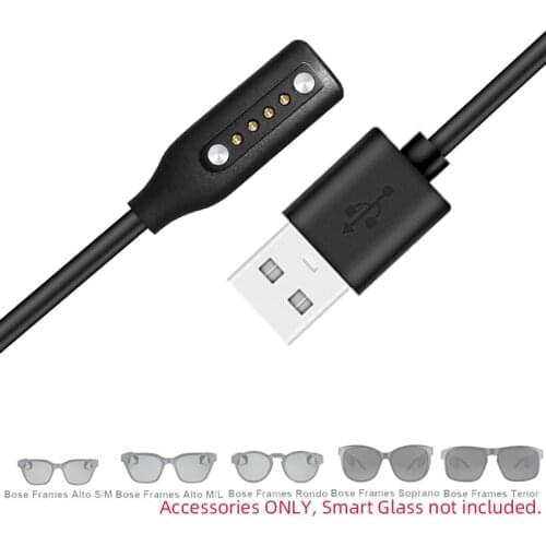 Smart Glasses Charger Adapter Charging Cable Cord Wire for Bose Frames Alto S M L Rondo Soprano Tenor Magnetic Portable Adapter