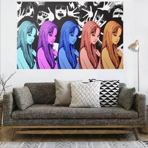 Tomie core Junji Ito anime Framed Wooden Frame canvas painting decor wall art pictures bedroom home decoration prints poster