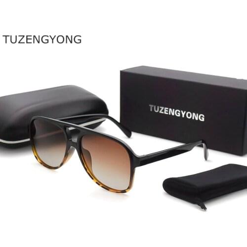 TUZENGYONG Brand Square Retro Polarized Sunglasses Women Men UV Protection Driving Sun Glasses Gafas De Sol
