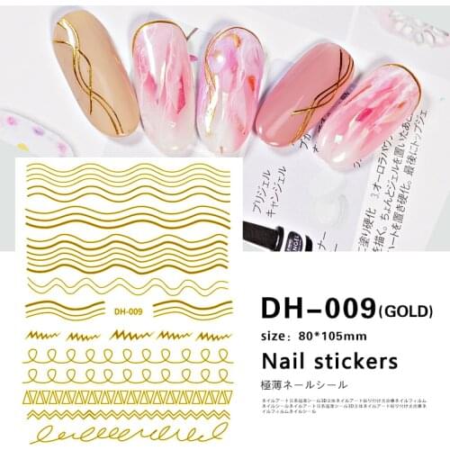 Waves Stars Nail Polish Equipment Nail Sticker Set Nails Decorations Accesoires Nail Supplies Press On Nails Stickers and Decals
