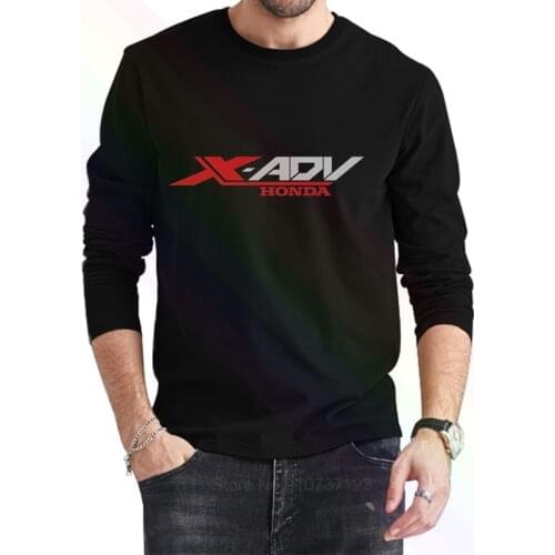 Japanese Motorcycles X ADV Logo Classic Black T-Shirt 2021 Newest Summer Mens Long Sleeve Popular Tees Shirt Tops Novel Unisex
