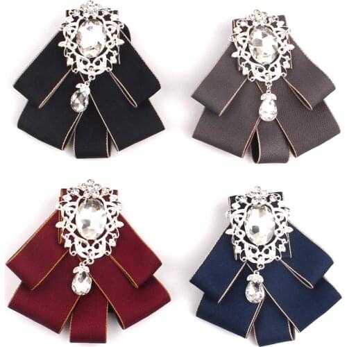 Feminine Solid Bowtie Casual Bow tie For Men Women Uniform Collar Butterf Bowknot Adult Check Bow Ties Cravats Girls Bowties