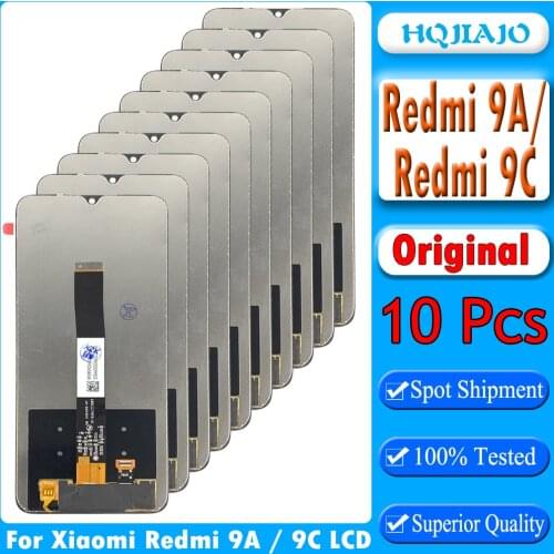 10pcs Original LCD For Xiaomi Redmi 9A / Redmi 9C LCD Display Touch Screen Digitizer Phone Parts Redmi9A/9C Screen Touch Parts