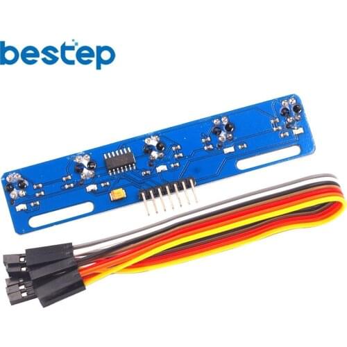 5 Channel Infrared Reflective Sensor TCRT5000 KIT 5 Way/Road IR Photoelectric Switch Barrier Line Track Module