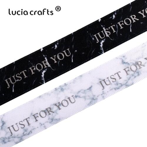 5y/lot Printed Grosgrain Ribbon Hot 20mm Black/White Stamping Marble Pattern DIY Sewing Craft For Chothing Accessories K0707