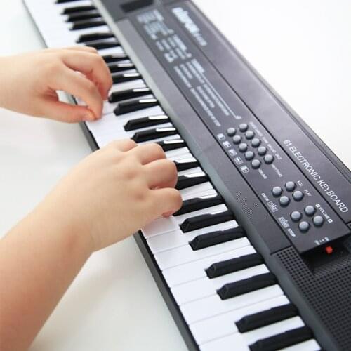 61 Keys Digital Music Electronic Piano Keyboard Piano Kids Multifunctional Electric Piano with Microphone Function for Beginners