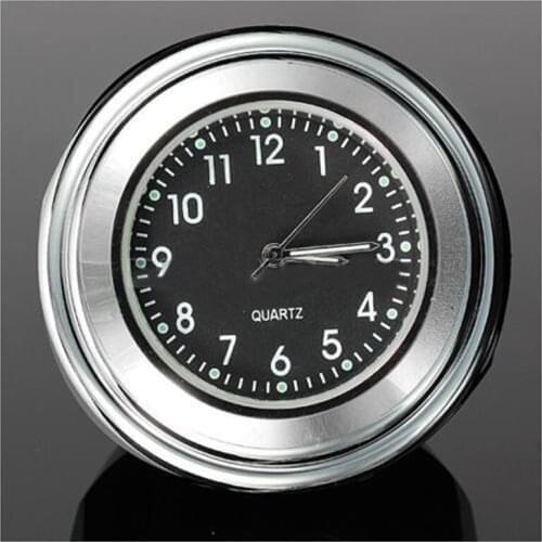 7/8" 1" Universal Motorcycle Bike Handlebar Mount Dial Clock Waterproof