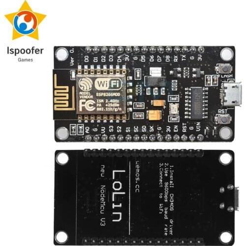 Wireless module NodeMcu v3 CH340 WIFI Internet of Things development board ESP8266 with pcb Antenna and usb port for Arduino