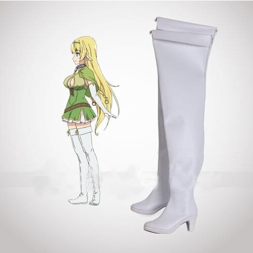 How NOT To Summon A Demon Lord Isekai Maou To Shoukan Shoujo Dorei Majutsu Shera L Greenwood White Cosplay Shoes Boots