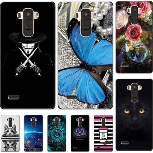 Phone Case For LG Optimus G4 Stylus / Ls770 / G Stylo / G4 Note H540 Relief Cartoon Case Animal Cat Cover Coque Funda Back Shell