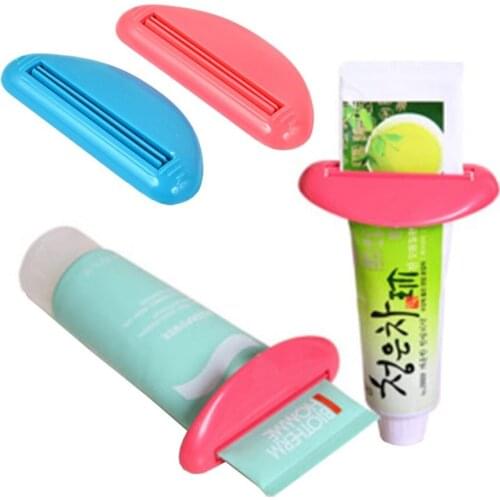 Plastic Tube Squeezer Dispenser Hand Free Squeeze Dispenser Random Portable Rolling Toothpaste Squeezer Bathroom Tool Oral Care