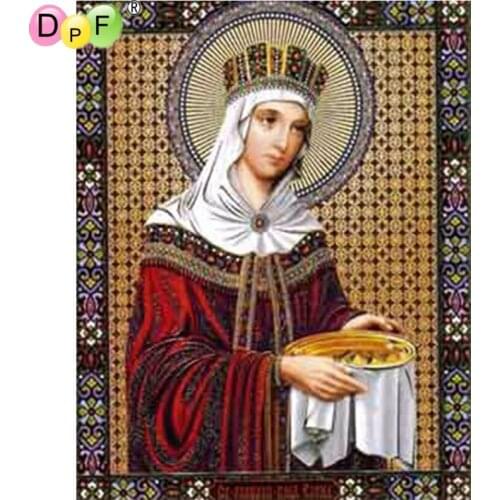 DPF Mosaic 3D DIY diamond painting religious icon home decoration diamond embroidery classic style full rhinestone wall painting