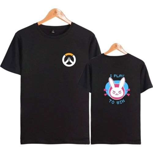 Anime Game Overwatch 3D Printed T-Shirt OW D.VA Cosplay Summer Top Casual Short Sleeve Lover Gift
