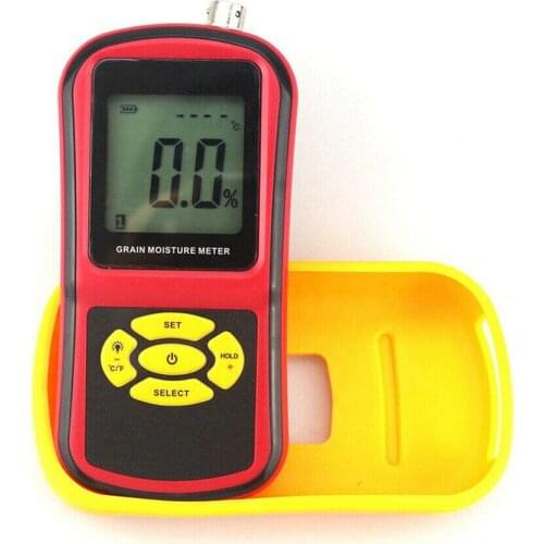 Hygrometers Digital Grain Moisture Meter Tester with Rice Wheat Barley Feed Corn