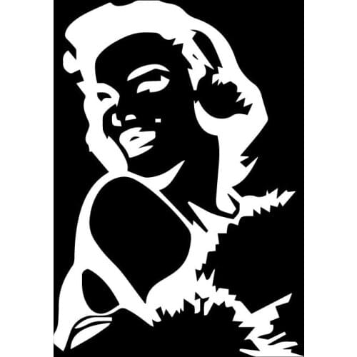 Beautiful Marilyn Monroe Sticker High Quality Car Window Decoration Personality Pvc Waterproof Decal Cover Scratches Waterproof