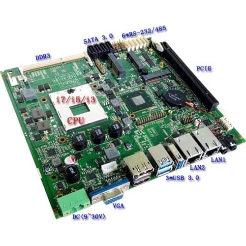 Motherboard i7 ITX mini motherboard with WIFI SATA3 (PCM5-QM77)