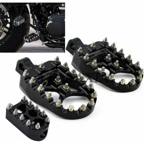 Motorcycle Foot Pegs Footrest Gear Shift Brake Pedals Toe Shifter Pegs For Harley Dyna Fatboy Sportster 883 1200 Bobber Chopper