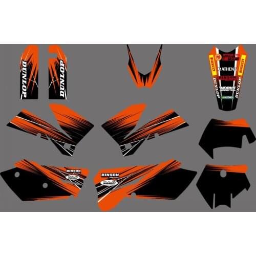 New style (0269 ) TEAM GRAPHICS & BACKGROUNDS DECALS FOR SXF MXC SX EXC 2005 2006 2007