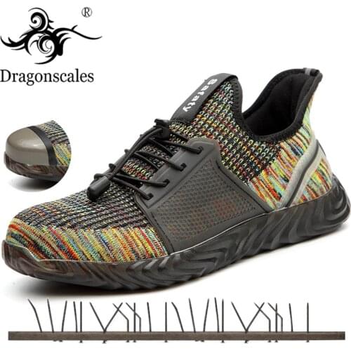 Work Safety Shoes 2020 Lightweight Sneakers Ultra-light Soft Bottom Men Women Wear-resistance Anti-smashing Steel Toe Work Boots