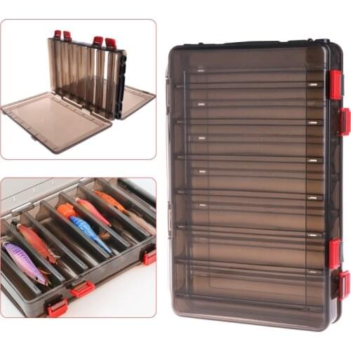 Fishing Box Bait Lure Hook Storage Double Side V Shaped Tackle 14 Compartments