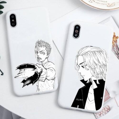 Tokyo Revengers Phone Cases For iphone 12 11 Pro Max Mini XS 8 7 6 6S Plus X SE 2020 XR Candy white Silicone cover
