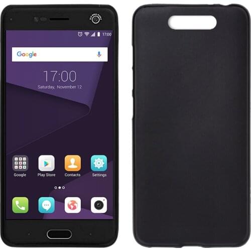 Silicone case ZTE Blade V8 (Black, soft, shockproof, dirt resistant)