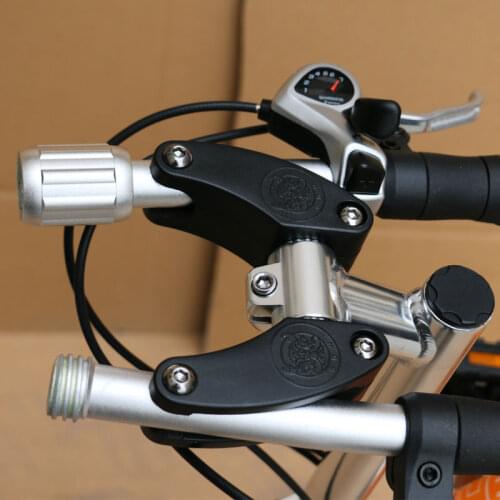 Cool modelling Aluminum Alloy Folding Handlebar Folding Bike MTB mountain Bicycle Handlebar For Outdoor Safety Cycling