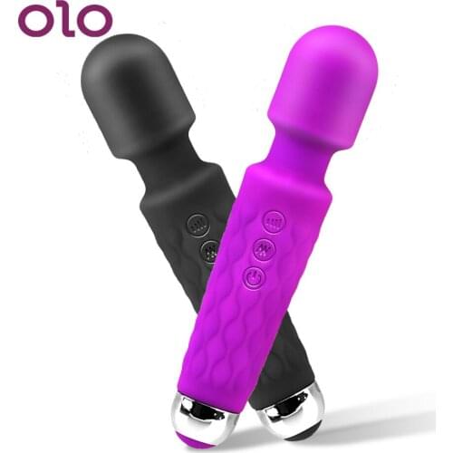 OLO 20 Modes Powerful AV Wand Vibrator Magic Wand Massager Vagina Anal Clitoris Stimulate Female Masturbation Sex Toys for Woman