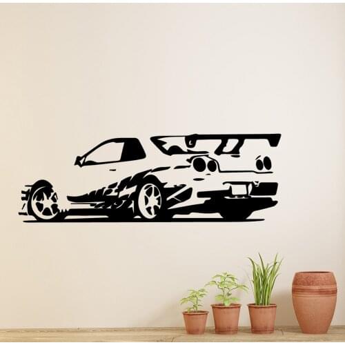 Super Car Wall Stickers Bedroom Living Room Decoration Performance Sport Cars Mural Vehicle Vinyl Decal Home Decor Racing Cars