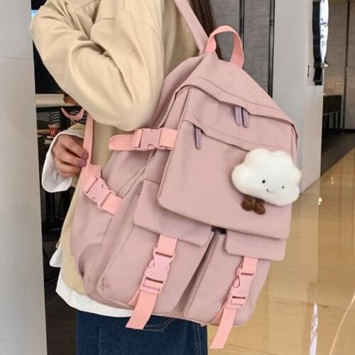 Waterproof Backpack Female Kawaii Backpack for Girls Korean Large Capacity School Bag for Teenage Girl Student Travel Backpack50
