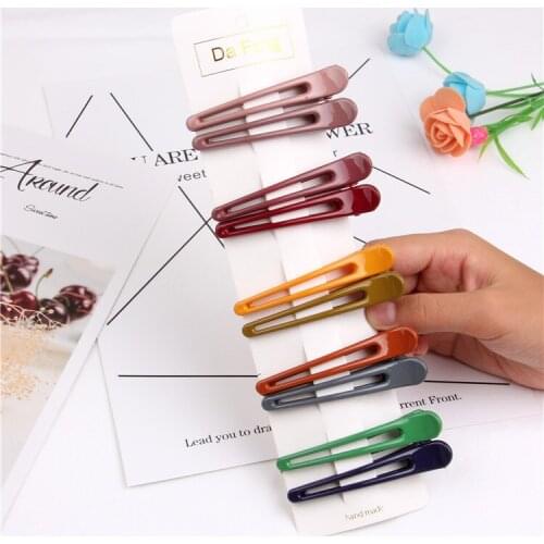 10pcs New fashion large Multi-color resin shiny Duckbill hairpin Barrettes Hairpins wild Women girls hair Accessories Headdress