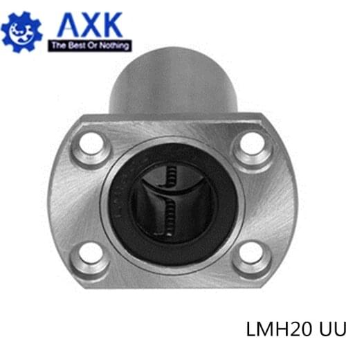 2pcs/lot Free shipping LMH20UU 20mm flange linear bearing CNC Linear Bush LMH20