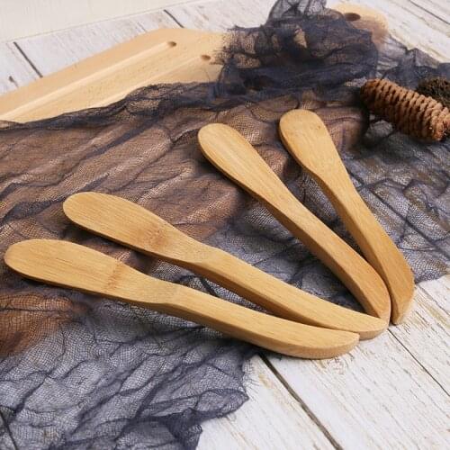 500pcs Knife Style Wooden Mask Japan Butter Knife Marmalade Knife Dinner Knives Tabeware NO205