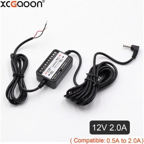 XCGaoon Car Charger DC Converter Module 12V 24V To 12V 2.0A with 3.5mm Port fit Radar Detector, DVR Camera Cable Length 3.1m
