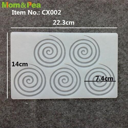 CX002 5-Vortex Silicone Mold Chocolate Ornamental Fondant Mould Cake Decoration Tools