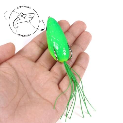 Artificial Snakehead Thunder Frog Plastic Soft Bait 5Colors 10g/6cm With Sharp Hook Bionic Bait 3D Eyes Fishing Lure Outdoor