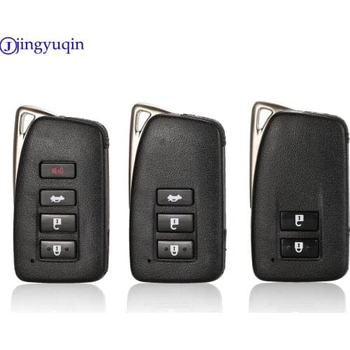 Jingyuqin For Lexus NX GS RX IS ES GX LX RC 200 250 350 LS 450H 300H Car Smart Key Shell with small key blade