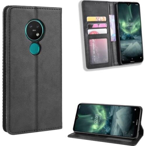 Leather Flip Cover For Nokia 7.2 Case Wallet Card Stand Magnetic Book Cover For Nokia7.2 TA-1196 TA-1181 TA-1178 Phone Cases
