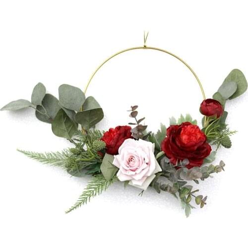 LanLan 15 Inches Simulate Wreath Garland Hanging Pendant for Home Kitchen Wall Decoration-30