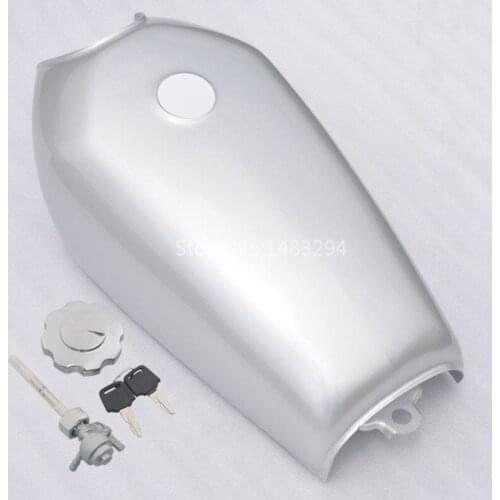 Motorcycle Retro Cafe Racer Silver Fuel Tank Gas Tank Mount Kit For Honda CG125 CG125S Universal Moto Custom Accessories