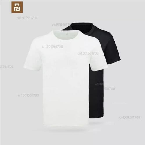 Xiaomi youpin machine washable non-deformation antibacterial webbing ice sports T-shirt mens cool short sleeves