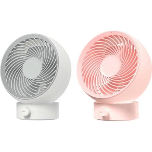 USB Desk Fan Small Personal Desktop Table Fan with Strong Wind Quiet Operation Portable Mini Fan for Office Bedroom