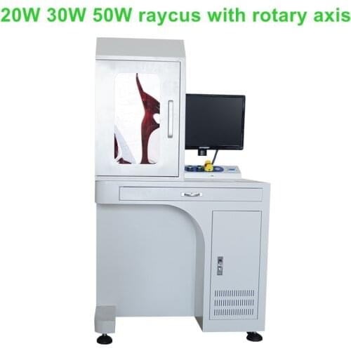 Precision products safety enclosed fiber laser marking machine 50W Raycus for all kinds of metal materials