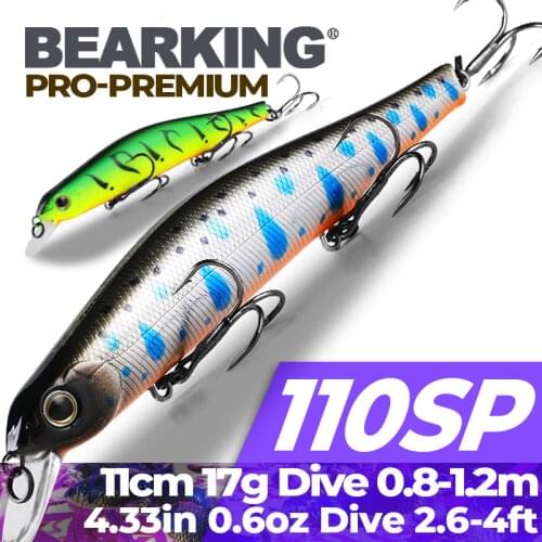 BEARKING 11cm 17g magnet system SP Top Hard Fishing Lures Minnow quality Baits Wobblers Fishing Tackles Free shipping