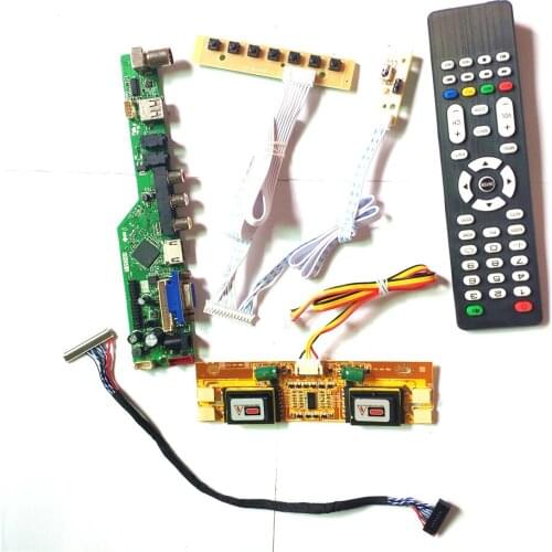 For MT220WW01 V.0 V.1 V.2 TV53 controller board Remote+Inverter+keyboard 4CCFL 30Pin LVDS VGA HDMI-Compatible AV USB RF LCD