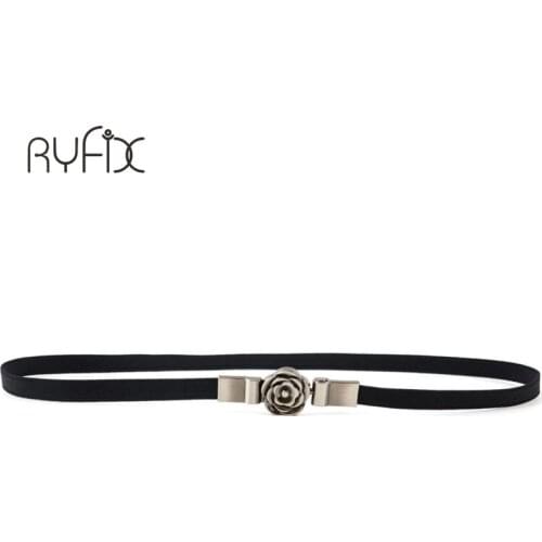 New Flora Buckle Waist Womens Metal Elastic Chain Belt Fashion Young Girl Crystal Gold Belt For Woman dress Coat BL363