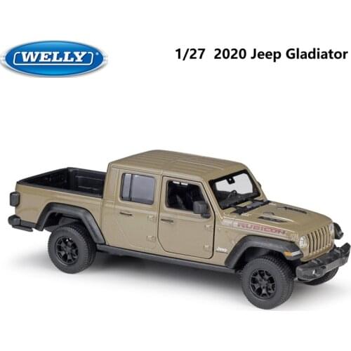 WELLY Diecast 1:27 Car 2020 JEEP Gladiator Toy Off-Road Vehicle Model Car Alloy SUV Metal Toy Car For Childen Gift Collection