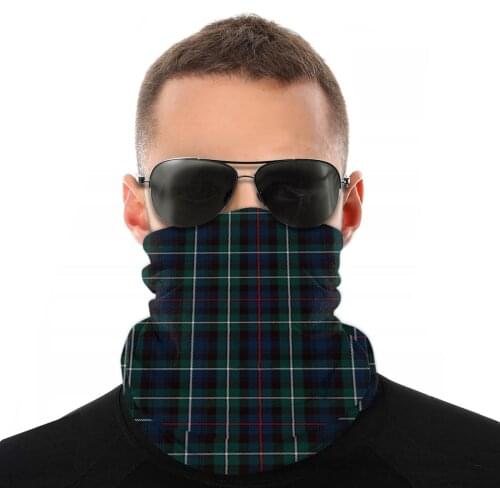 Tartan Mackenzie Scarf Neck Face Mask Men Women Fashion Tube Mask Tubular Bandana Dustproof Headband Biking Hiking